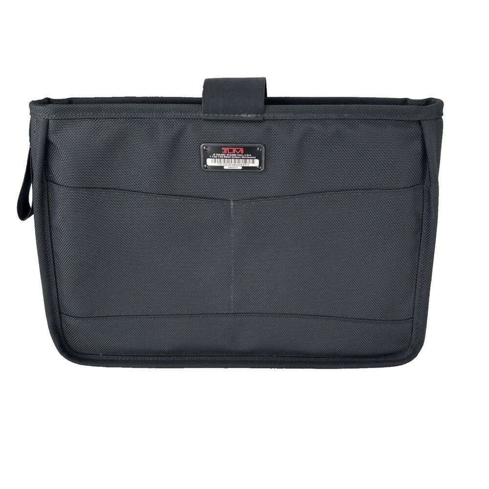 TUMI Black Ballistic Padded Nylon Laptop Computer Sleeve Ipad Case Bag  12"